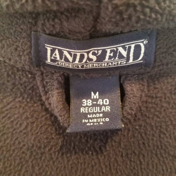 LANDSEND MEN'S FLEECE ROBE NAVY CALF LENGTH M/38-40R - Picture 5 of 5